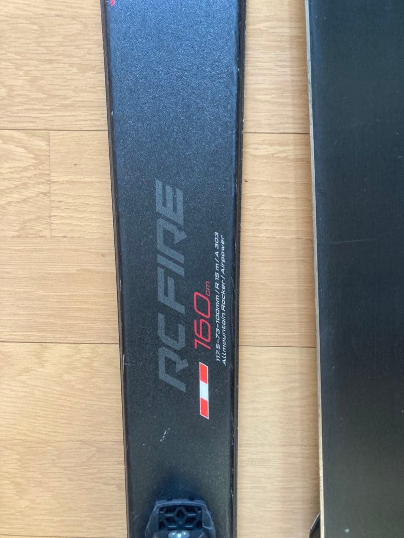 フィッシャー　RC FIRE 160cm スキー板