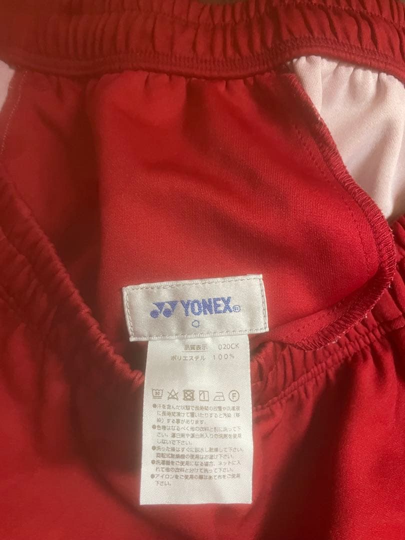 yonex 日本代表ハーフパンツ　赤