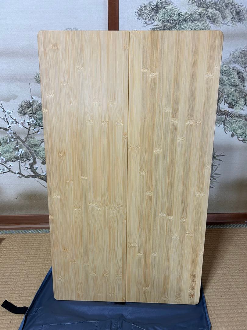【未使用品】スノーピーク ワンアクションローテーブル竹 LV-100TR