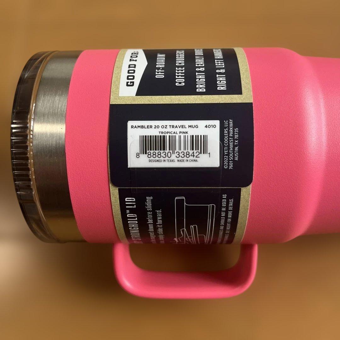 YETI Rambler 20 oz Travel Mugトロピカルピンク