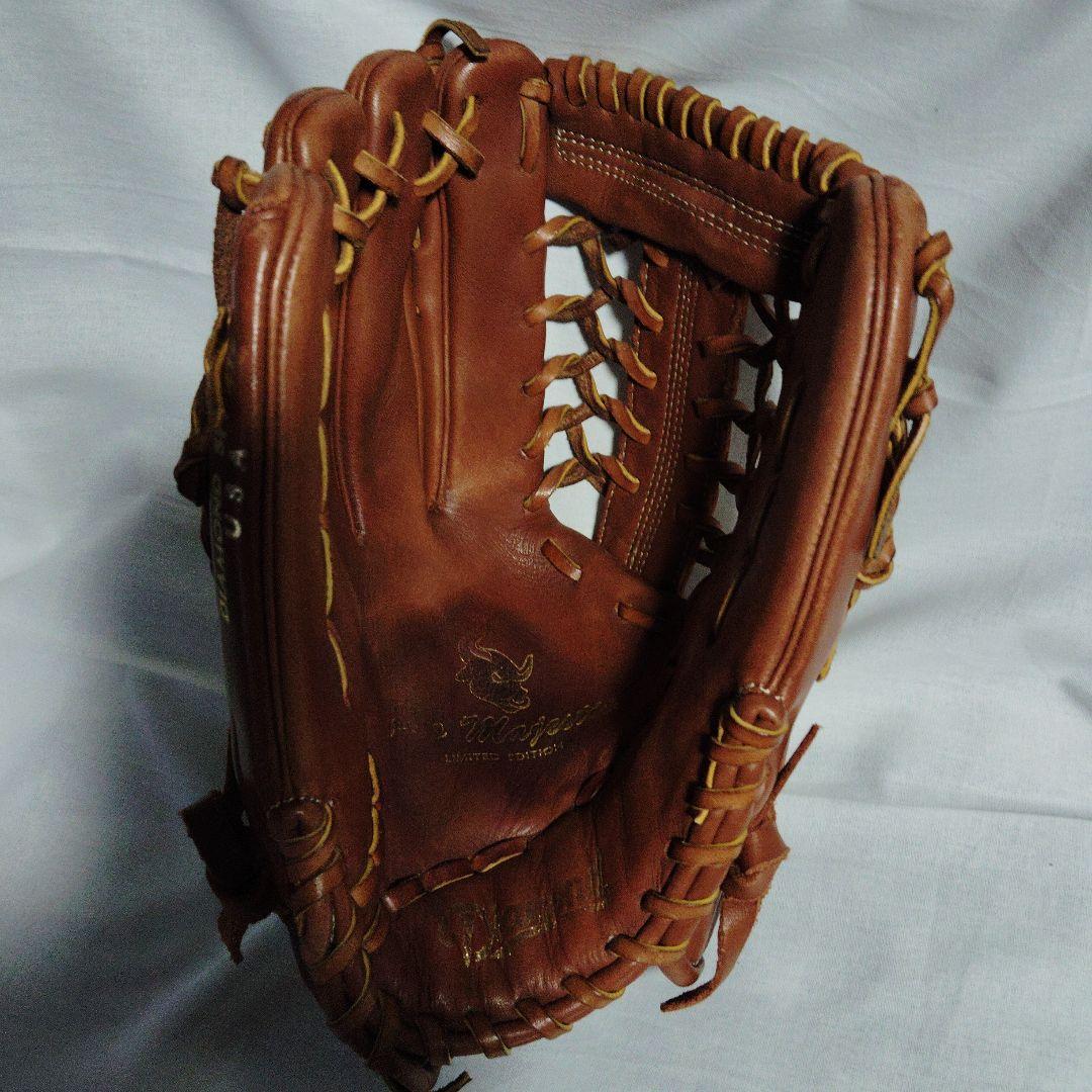 プロマジスティク 硬式外野用グローブ 　ブラウンアメリカ製左投げ用