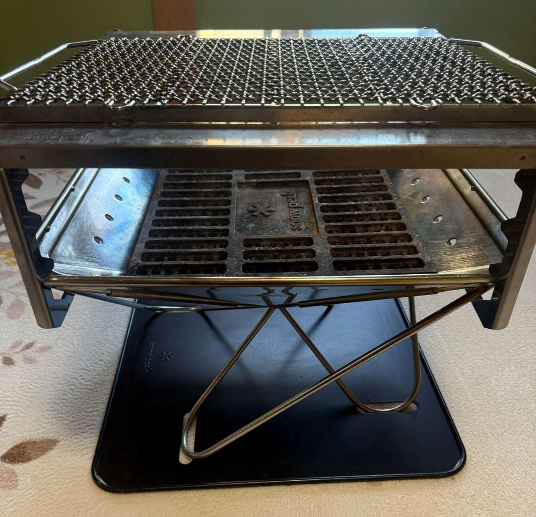 スノーピーク　焚火台L 焼網Pro 6点セット（中古）