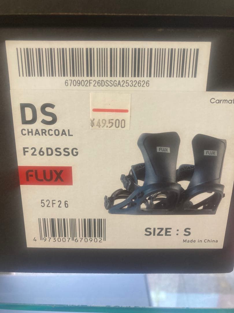 FLUX F26DSSG ビンディング サイズS チャコール