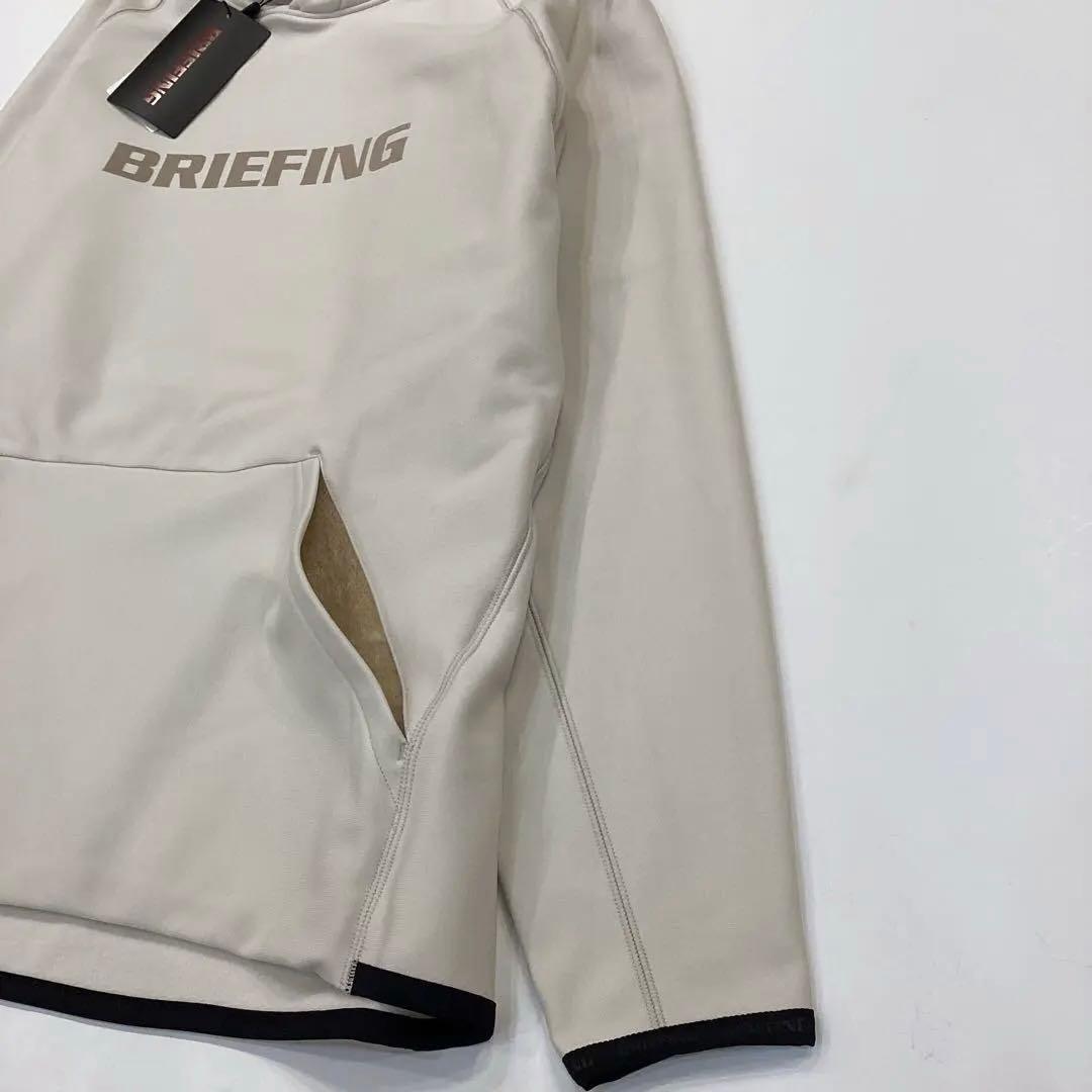 新品　BRIEFING MEN’S LOGO HOODIE ベージュM