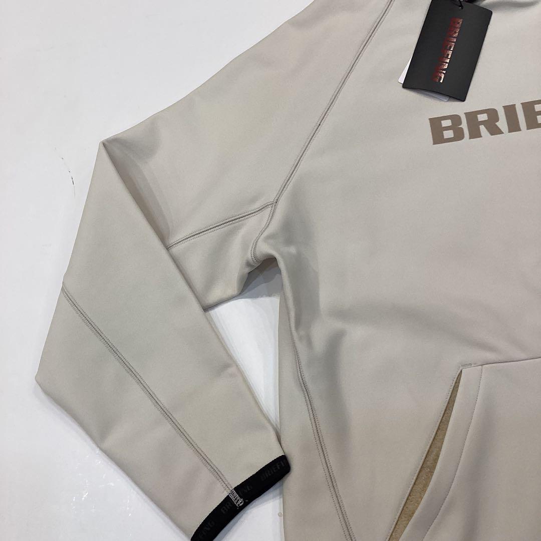 新品　BRIEFING MEN’S LOGO HOODIE ベージュM