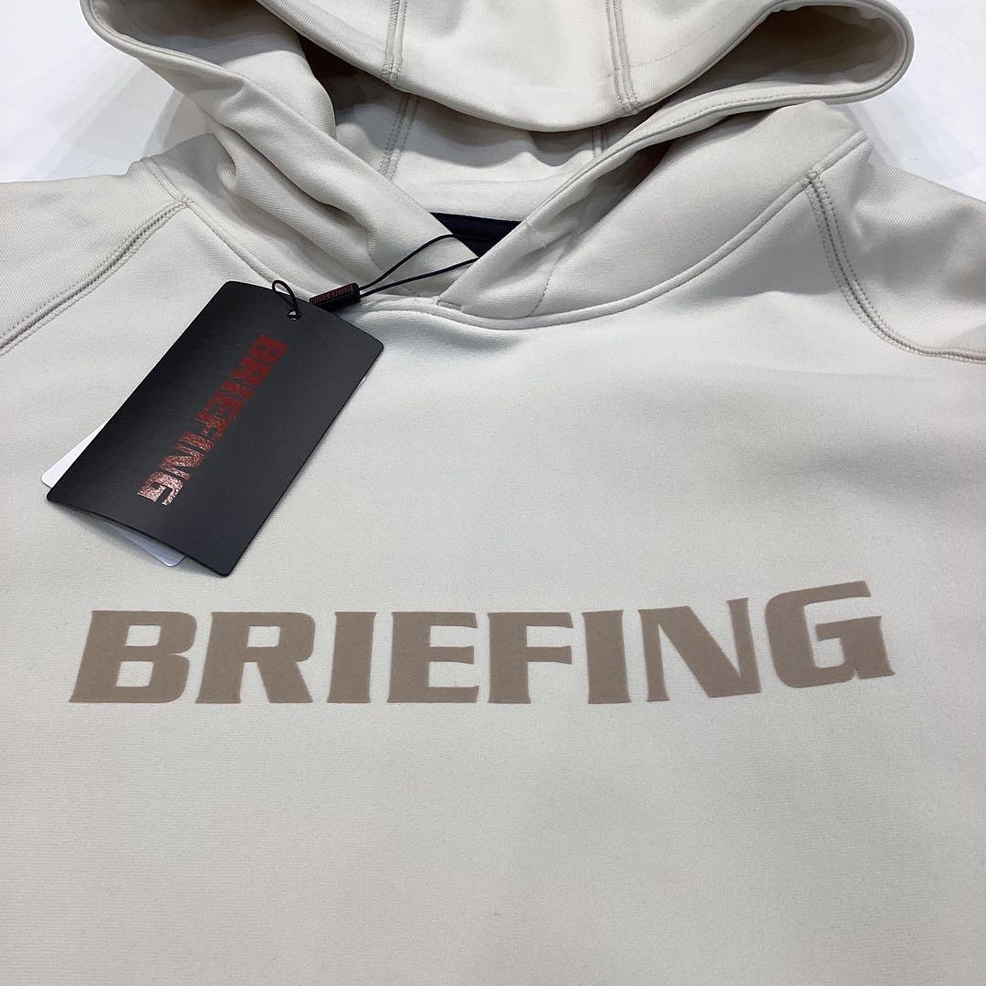 新品　BRIEFING MEN’S LOGO HOODIE ベージュM