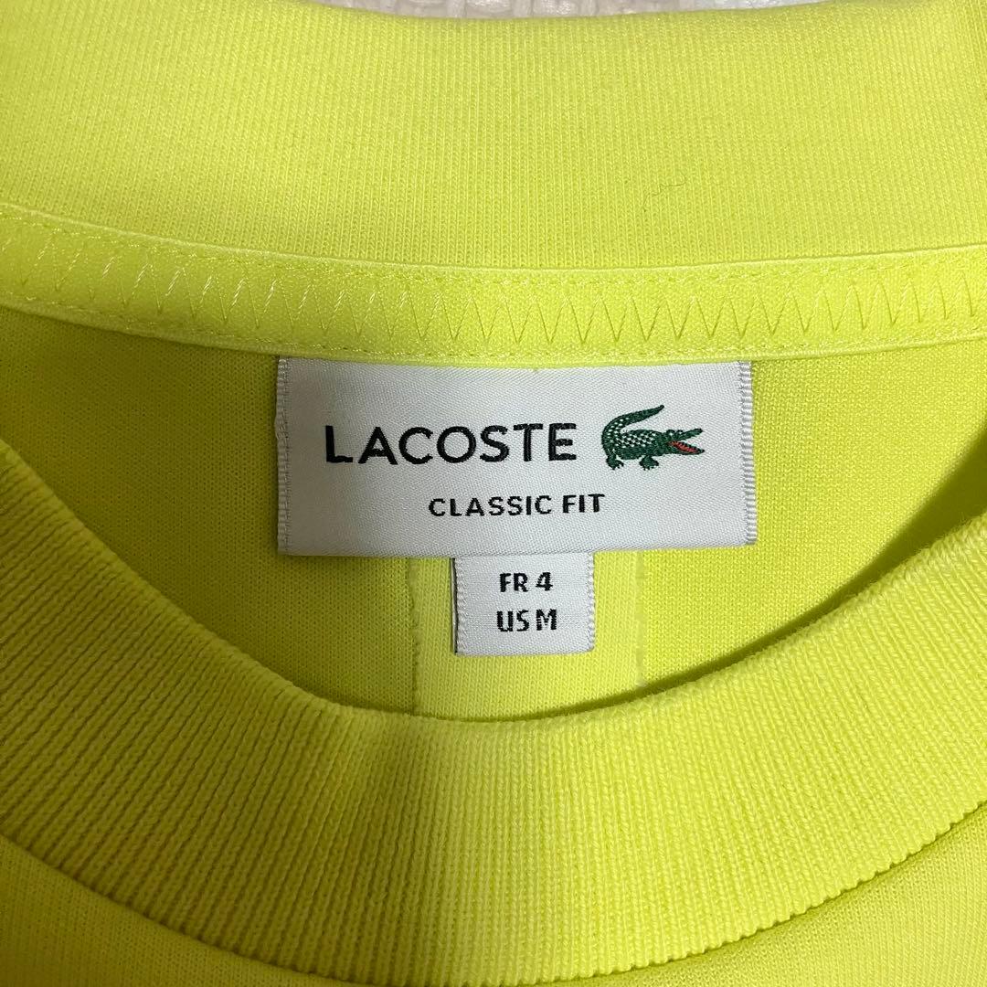 LACOSTE クラシックフィット セーター　M イエロー　ゴルフ　蛍光