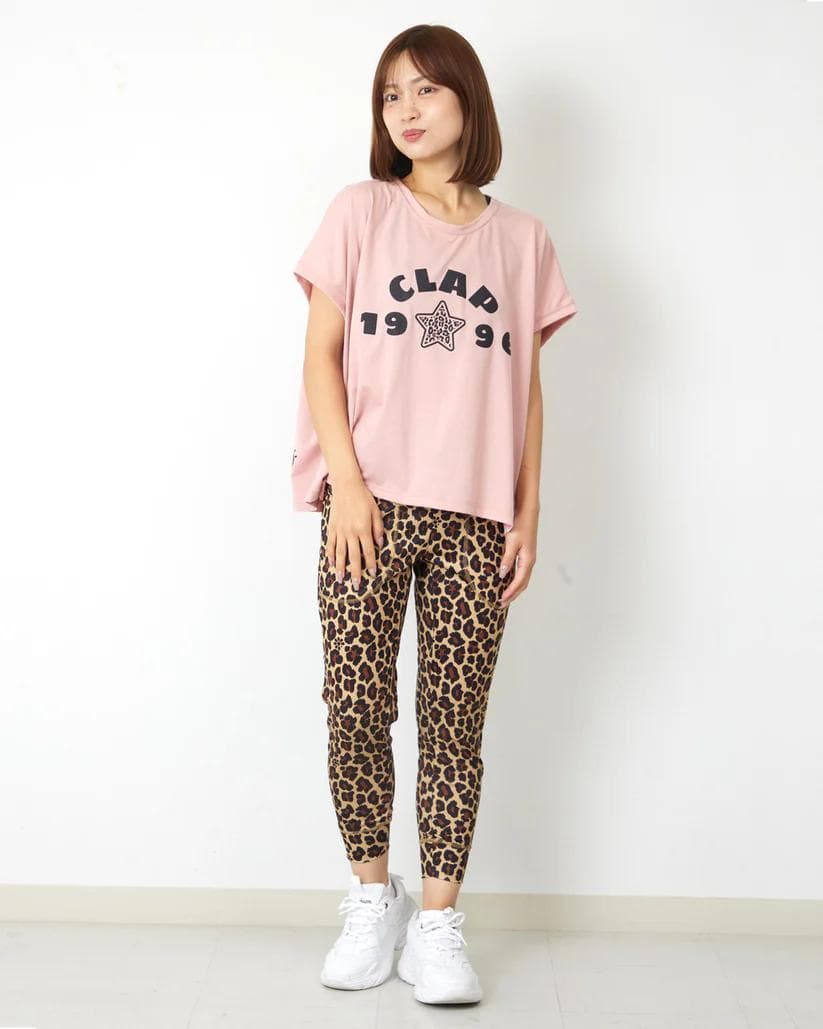 クラップclap11660円レオパード クロップドパンツ LEOYELLOW