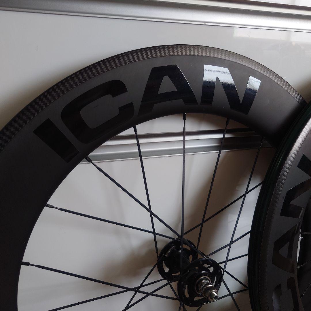 最終価格 ICAN α86Pro カーボンホイール　トラック ピスト