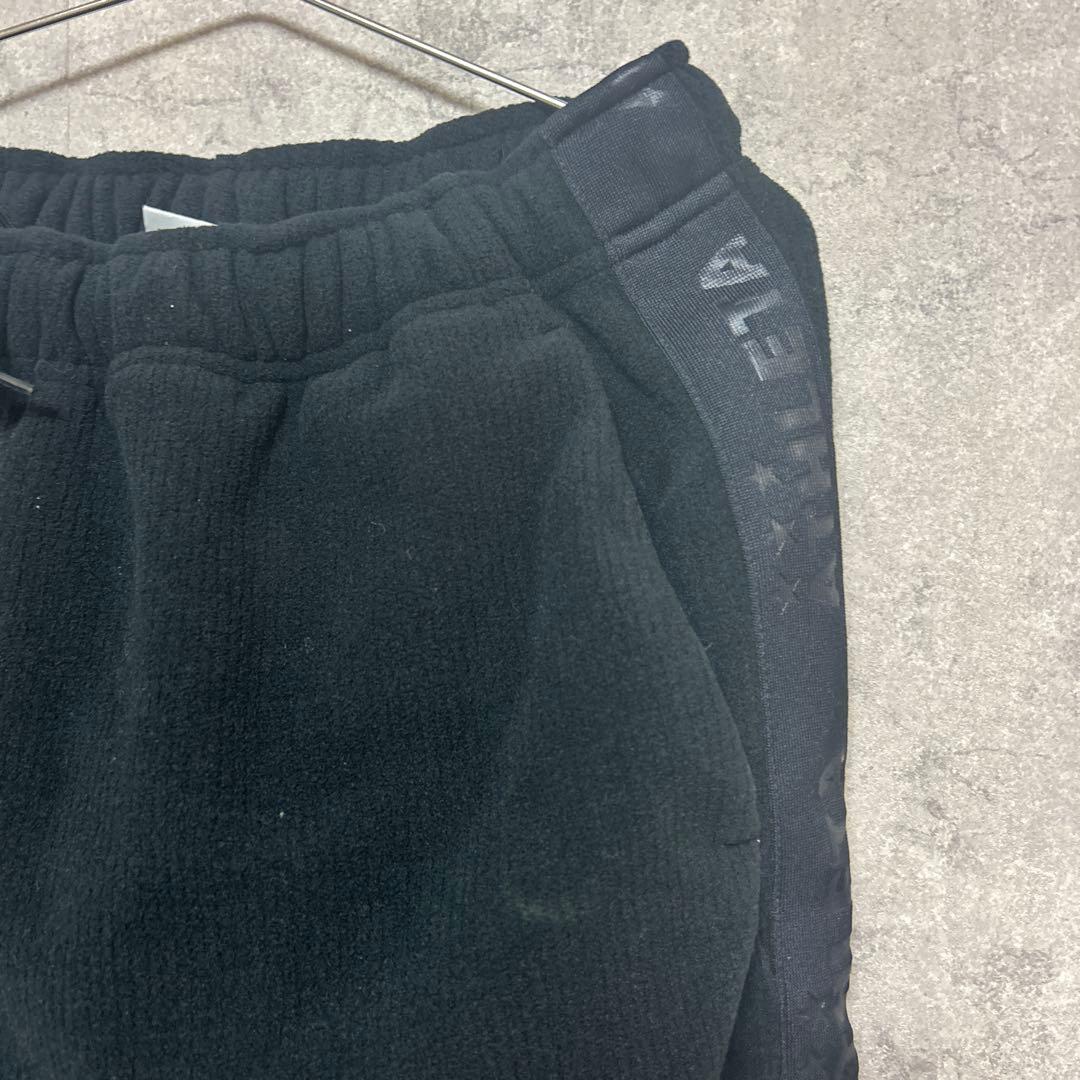ATHLETA フルジップパーカー スウェットパンツ セット ブラック　フリース