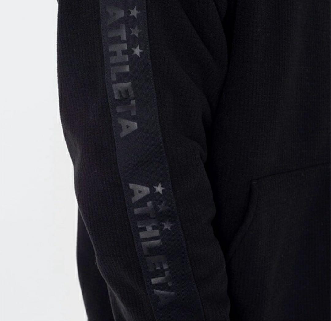 ATHLETA フルジップパーカー スウェットパンツ セット ブラック　フリース