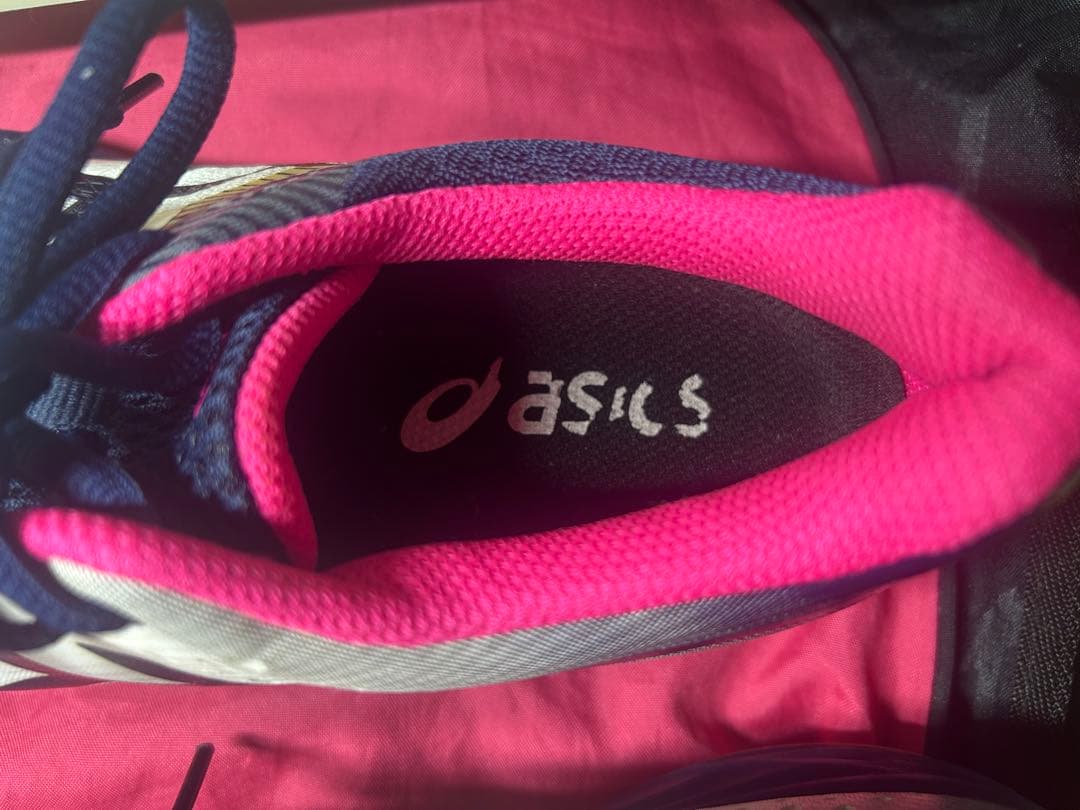 ASICS バレーボールシューズ GEL-TACTIC ネイビー/ピンク