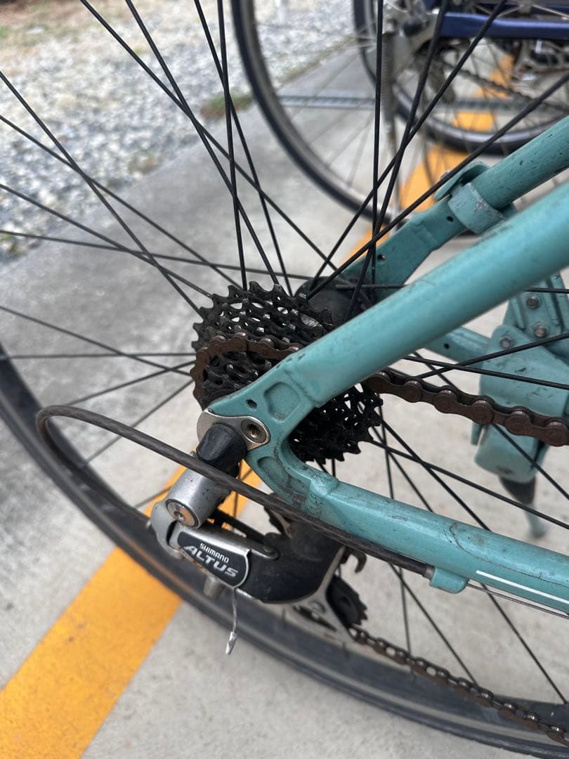 ロードバイク クロスバイク 自転車　ビアンキ　ローマ2 チェレステ