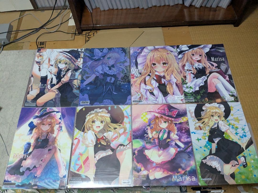東方project　霧雨魔理沙 A4クリアファイル 14枚セット
