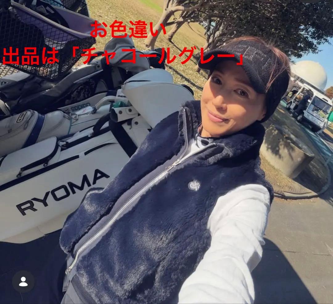 高島礼子着用☆アンパスィレディース2025年秋冬ファー素材ベスト☆完売品