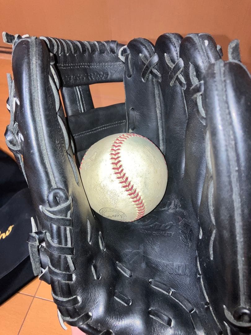 Mizuno Pro 硬式野球グローブ 黒　ビッグM