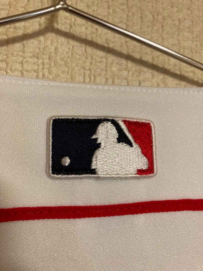 希少90sRUSSELL MLB公式ベースボールシャツRED SOX　USA製