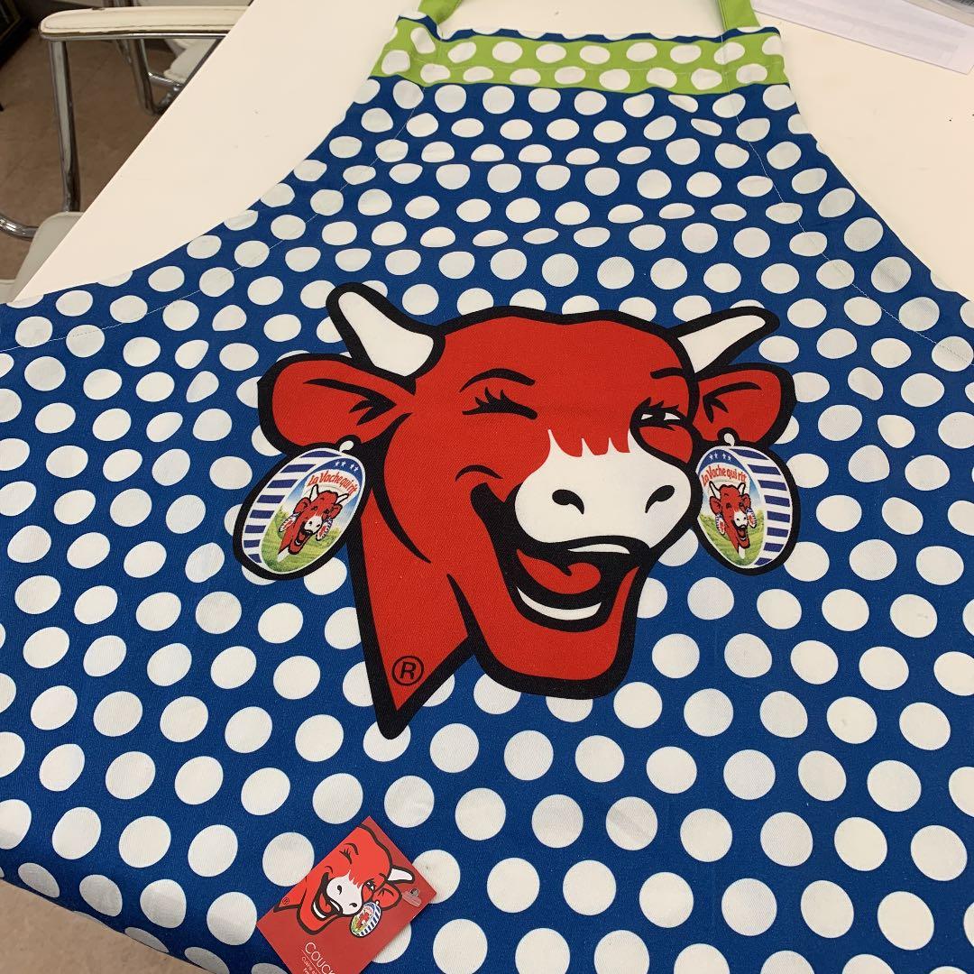La Vache qui rit コットン100% 笑う牛 エプロン タブリエ