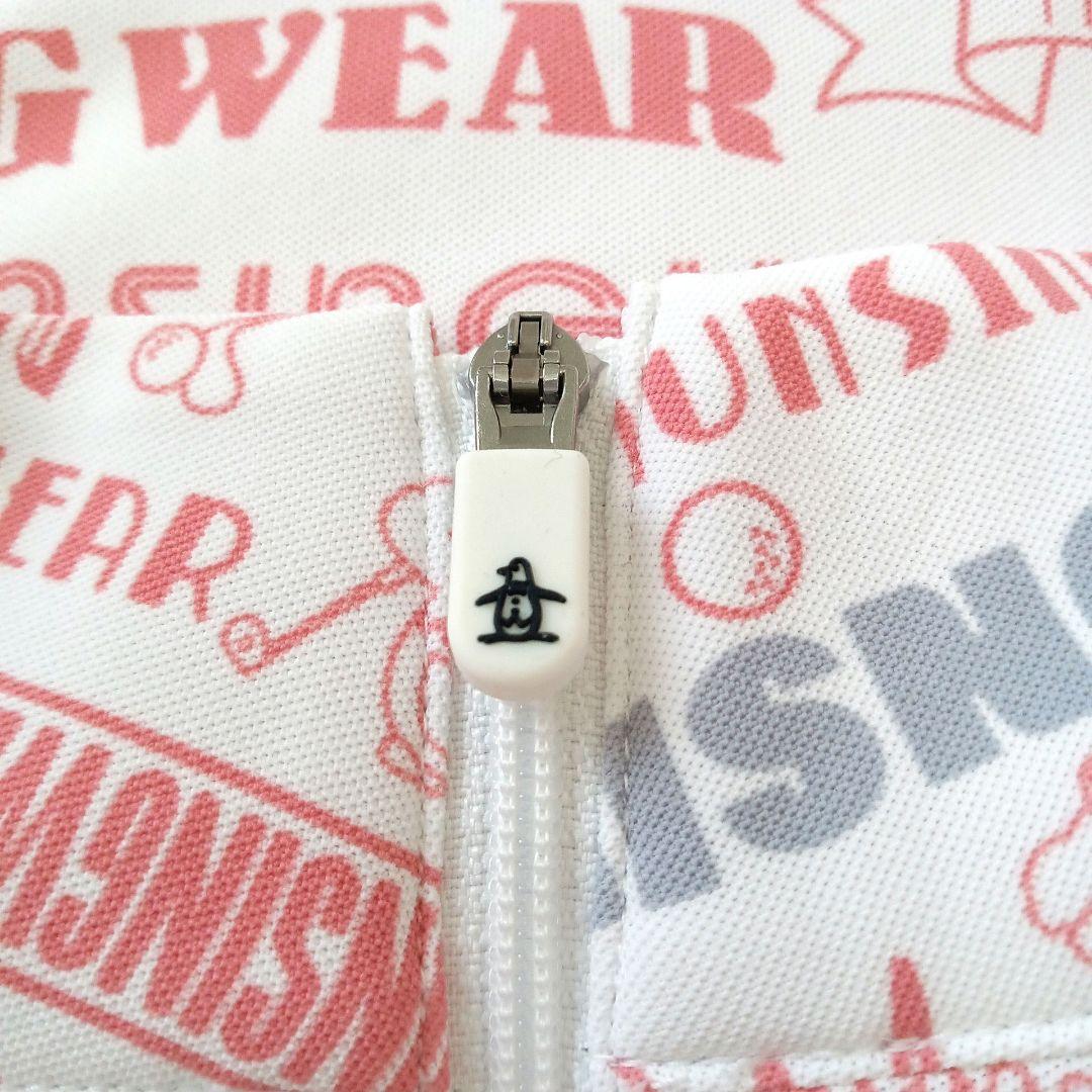 Munsingwear ロゴ 総柄 プリント 長袖 ジップアップ 3L