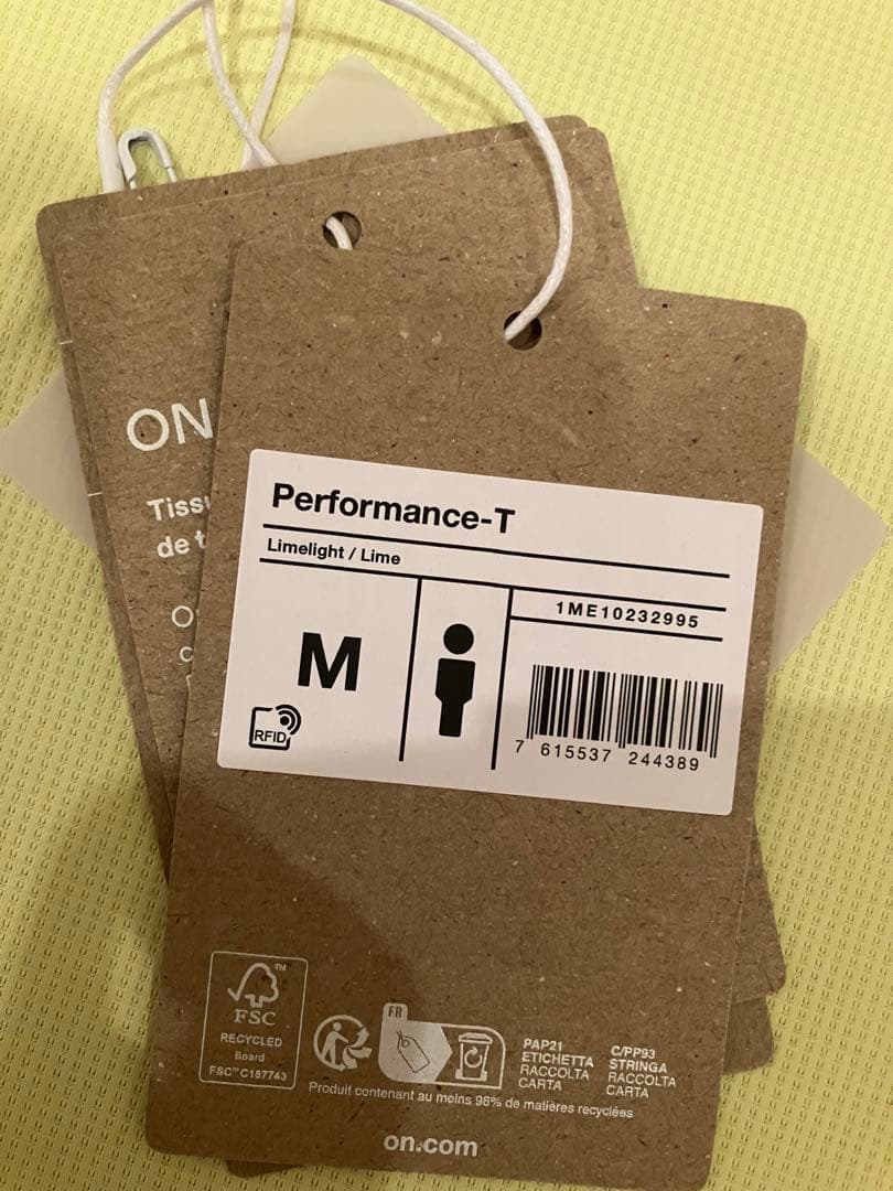 8月27日まで出品❗️【美品】ON Performance-T M イエロー