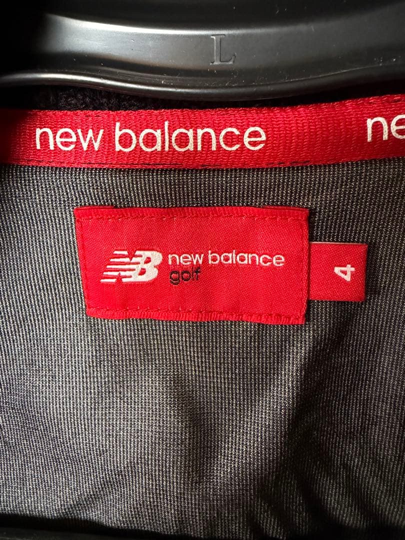 New Balance ブラックニットジャケット
