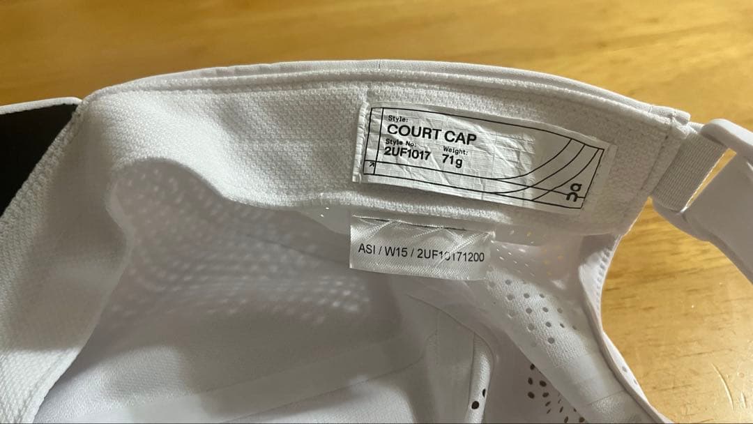 On Court Cap ホワイト