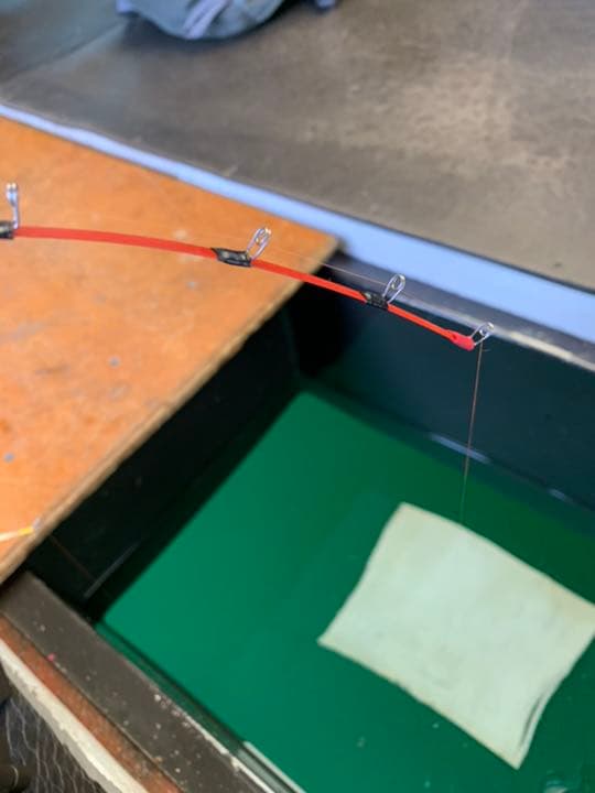 小さな当たりが大きく見える　竹ワカサギ穂先 ワカサギ電動リール対応