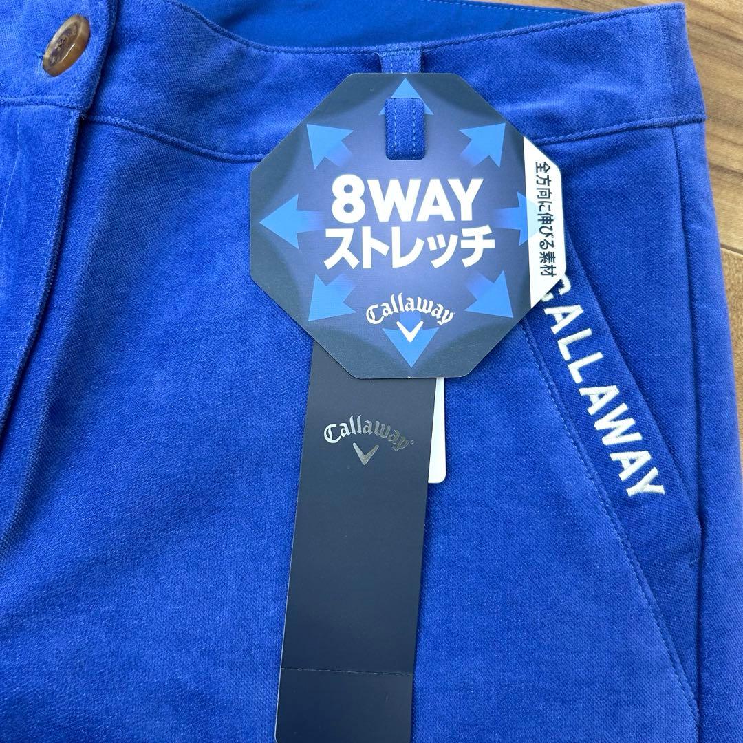 新品　Callaway ロングパンツ　8WAYストレッチ　モールスキン　L