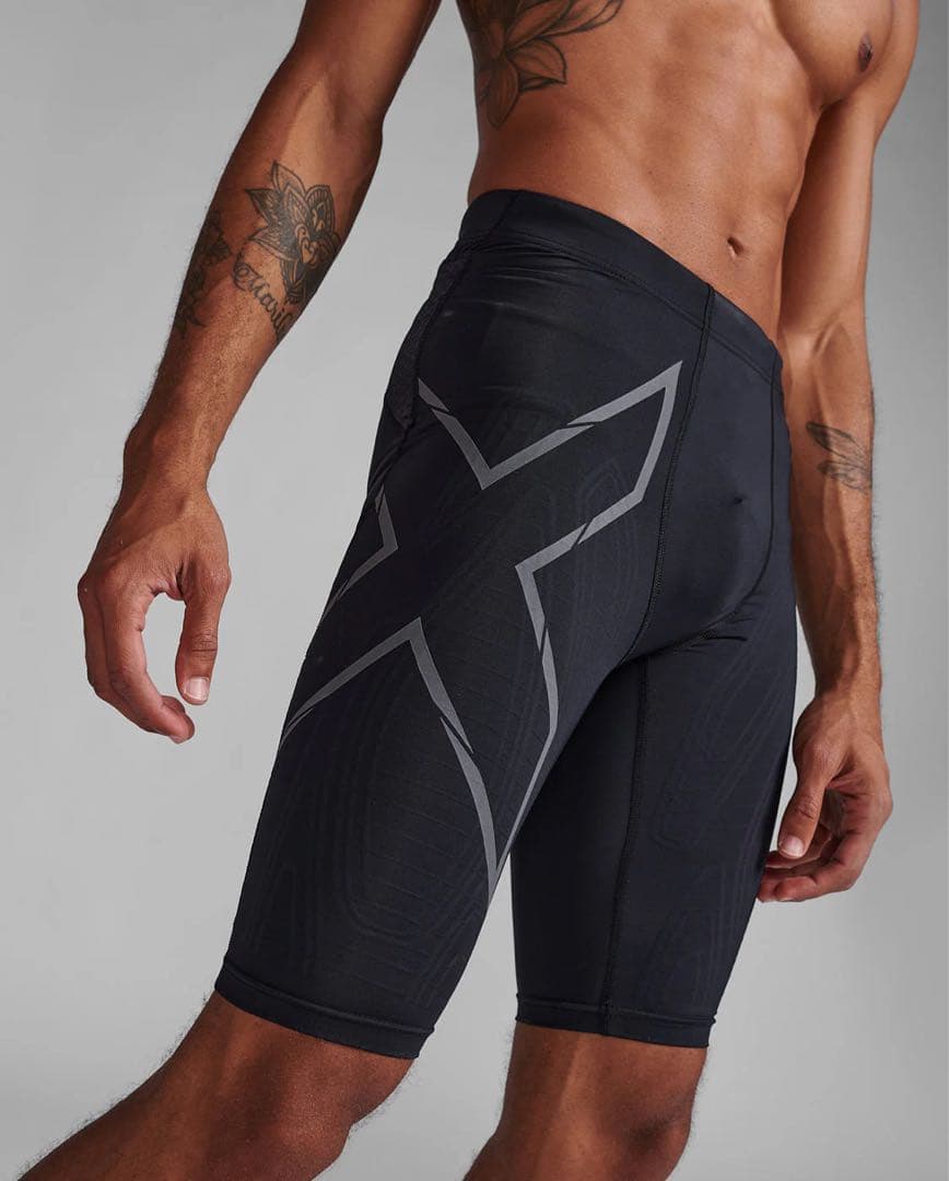 2XU ブラック ハーフ　パンツ Sサイズ　未使用　ランニング　ツータイムズユー