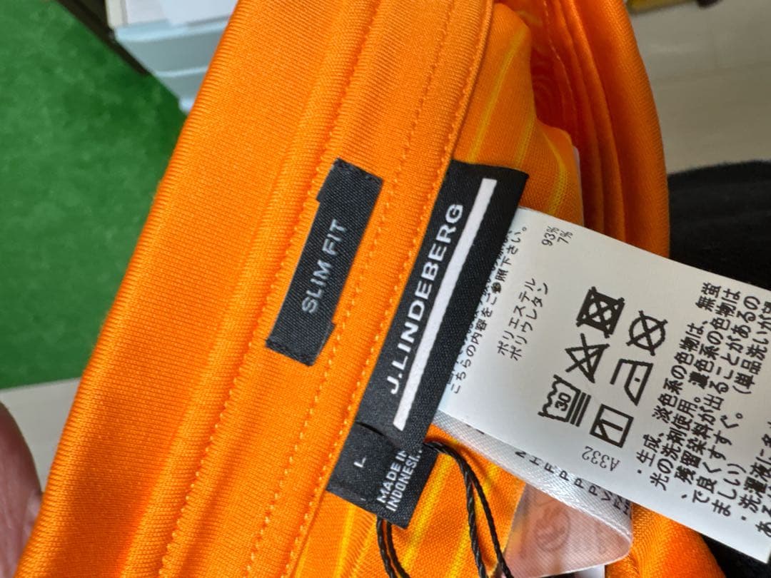 J.Lindeberg ストライプ ゴルフシャツ サイズL 新品未使用