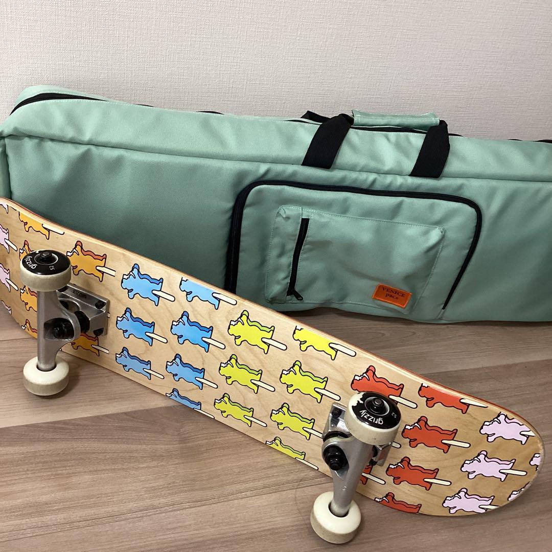 キッズ GRIZZRYのスケートボードとボードバッグセット