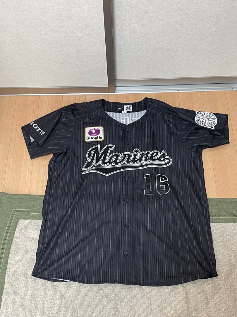 mizuno“千葉ロッテマリーンズ16番種市ユニフォーム“ミズノ gungho