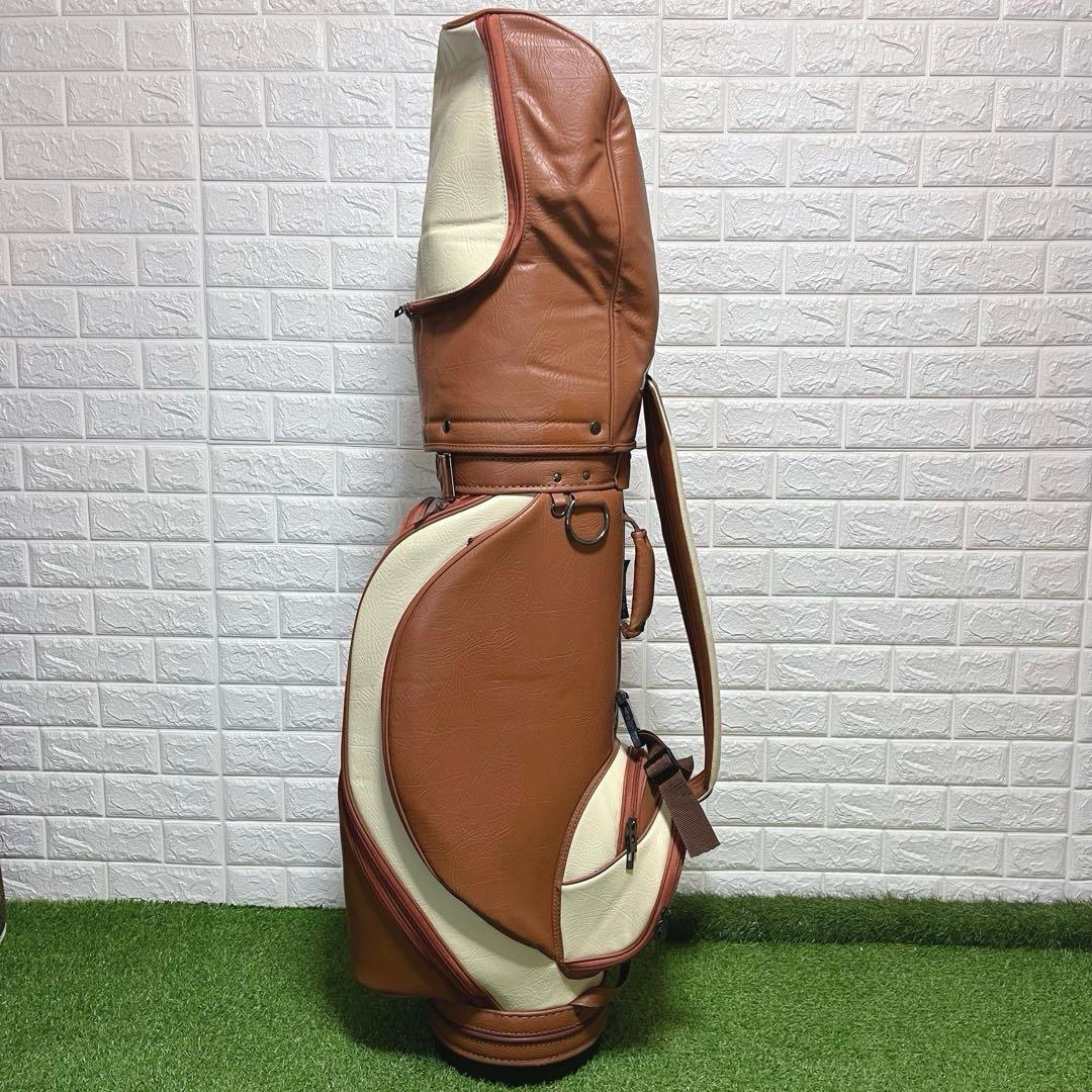極美品 入手困難 CLUBGLOVE レトロ オールレザー 9型キャディバッグ