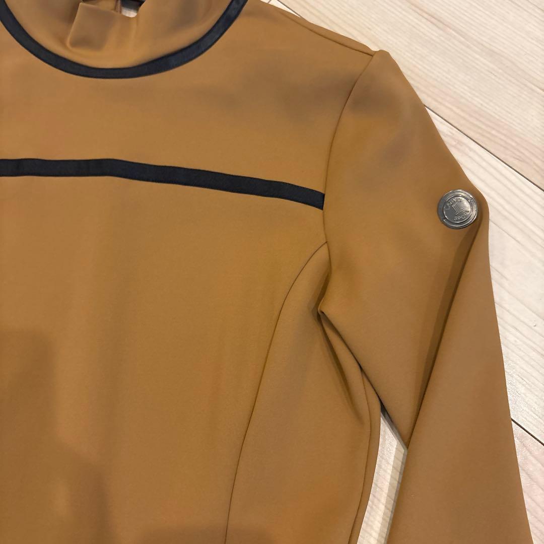 【極美品】ブラウン 長袖 ワンピース