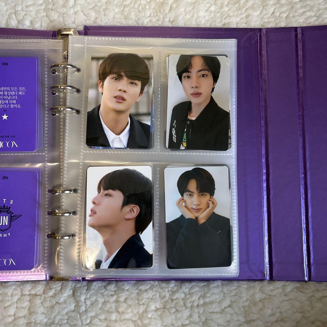 BTS フォトカードブック 紫色 サイン入り