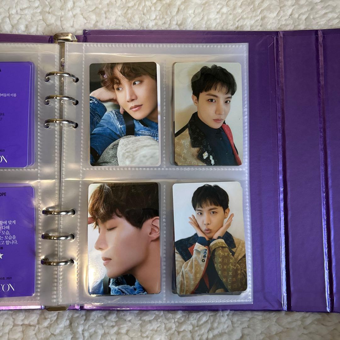 BTS フォトカードブック 紫色 サイン入り