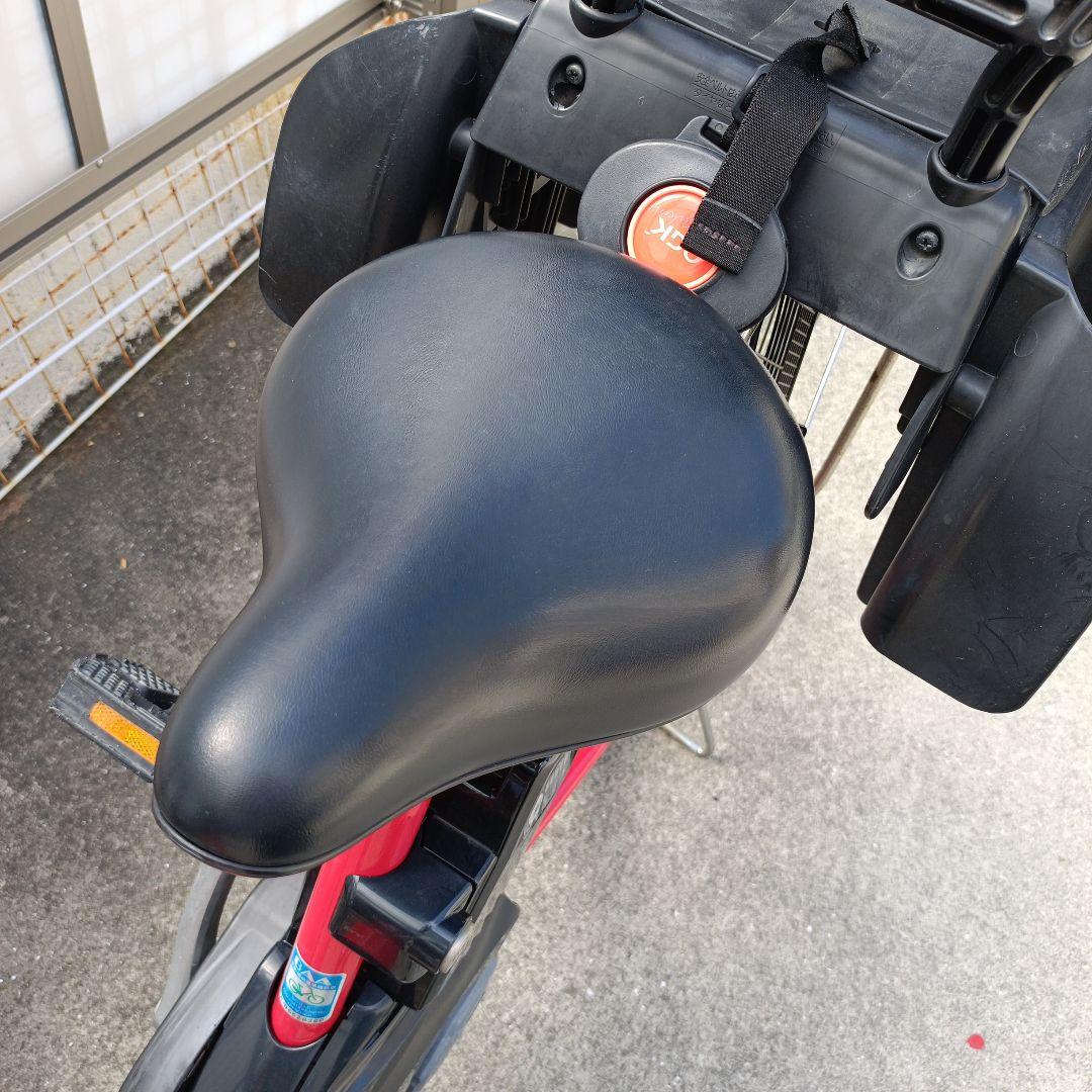 電動アシスト自転車　子供乗せ　後ろ　赤