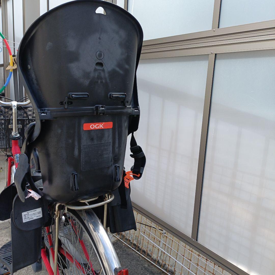 電動アシスト自転車　子供乗せ　後ろ　赤