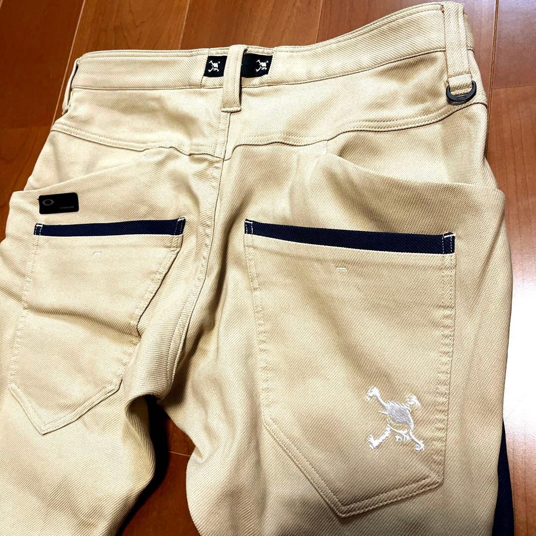 【美品】OAKLEY　ゴルフパンツ　32インチ　ネイビー×ベージュ　オークリー