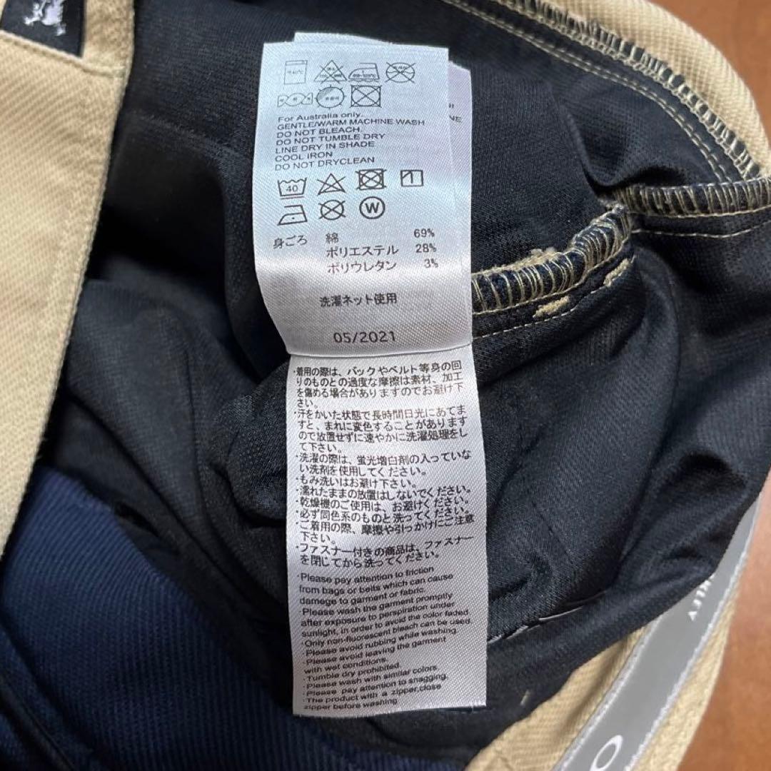 【美品】OAKLEY　ゴルフパンツ　32インチ　ネイビー×ベージュ　オークリー