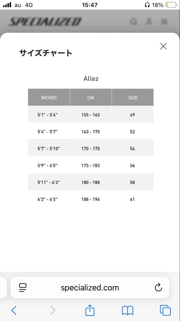 allez sprint disc 52サイズ
