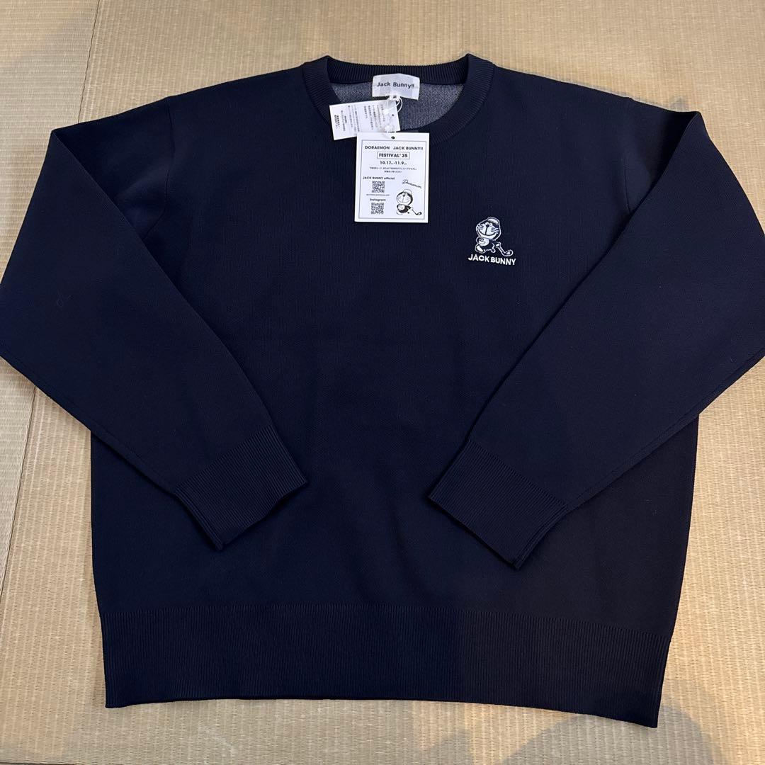 ジャックバニー　ドラえもん　ポリエステル　ニット　ネイビー　2 タグ付き新品