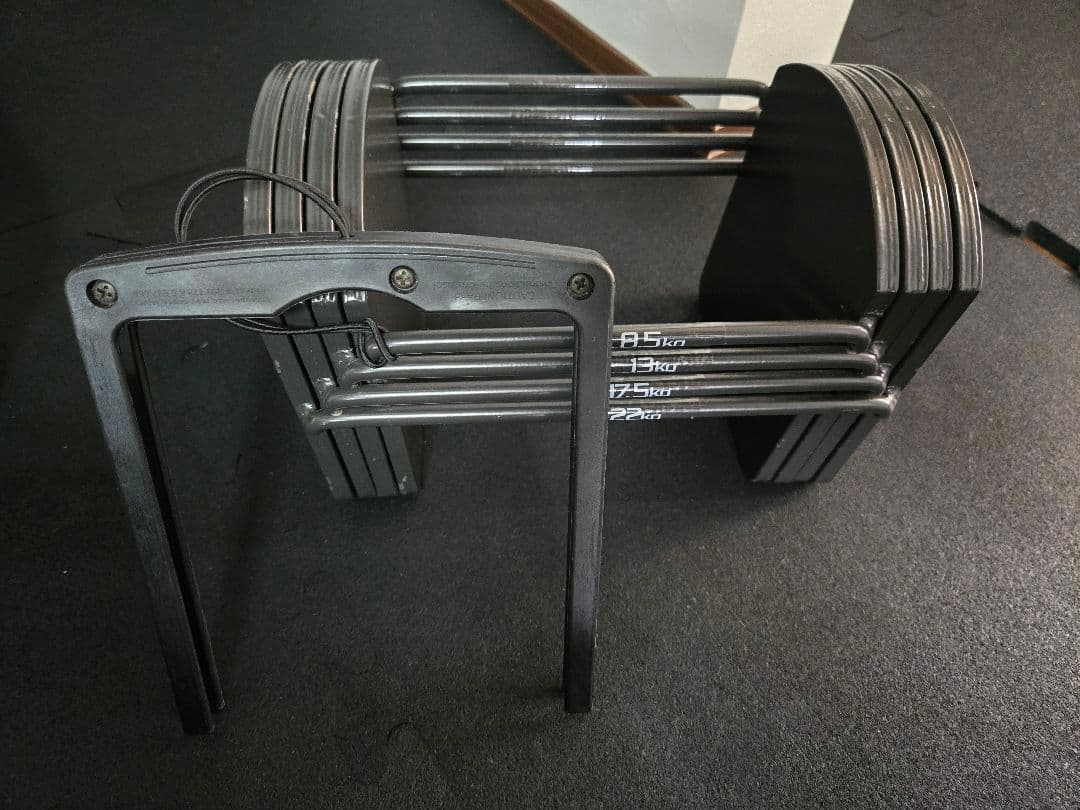 可変式ブロックダンベル　２２kg　２セット➀