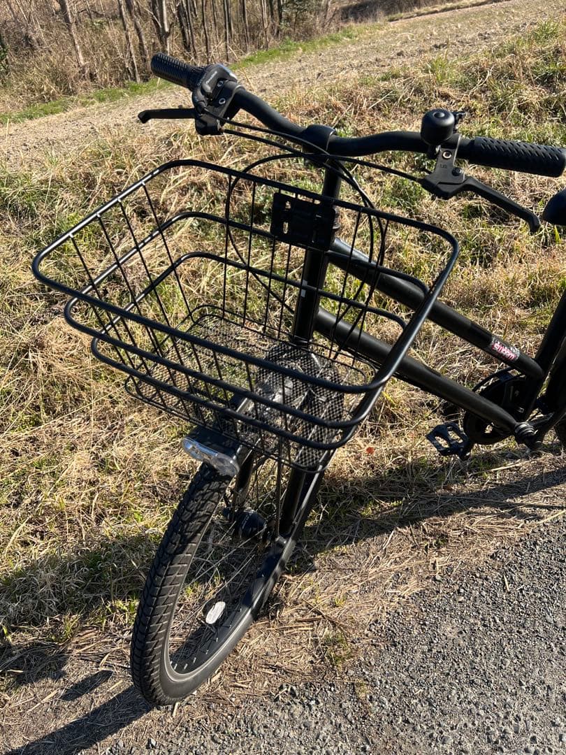 名古屋市内お届け無料黒いシティサイクル 27インチ バスケット付き