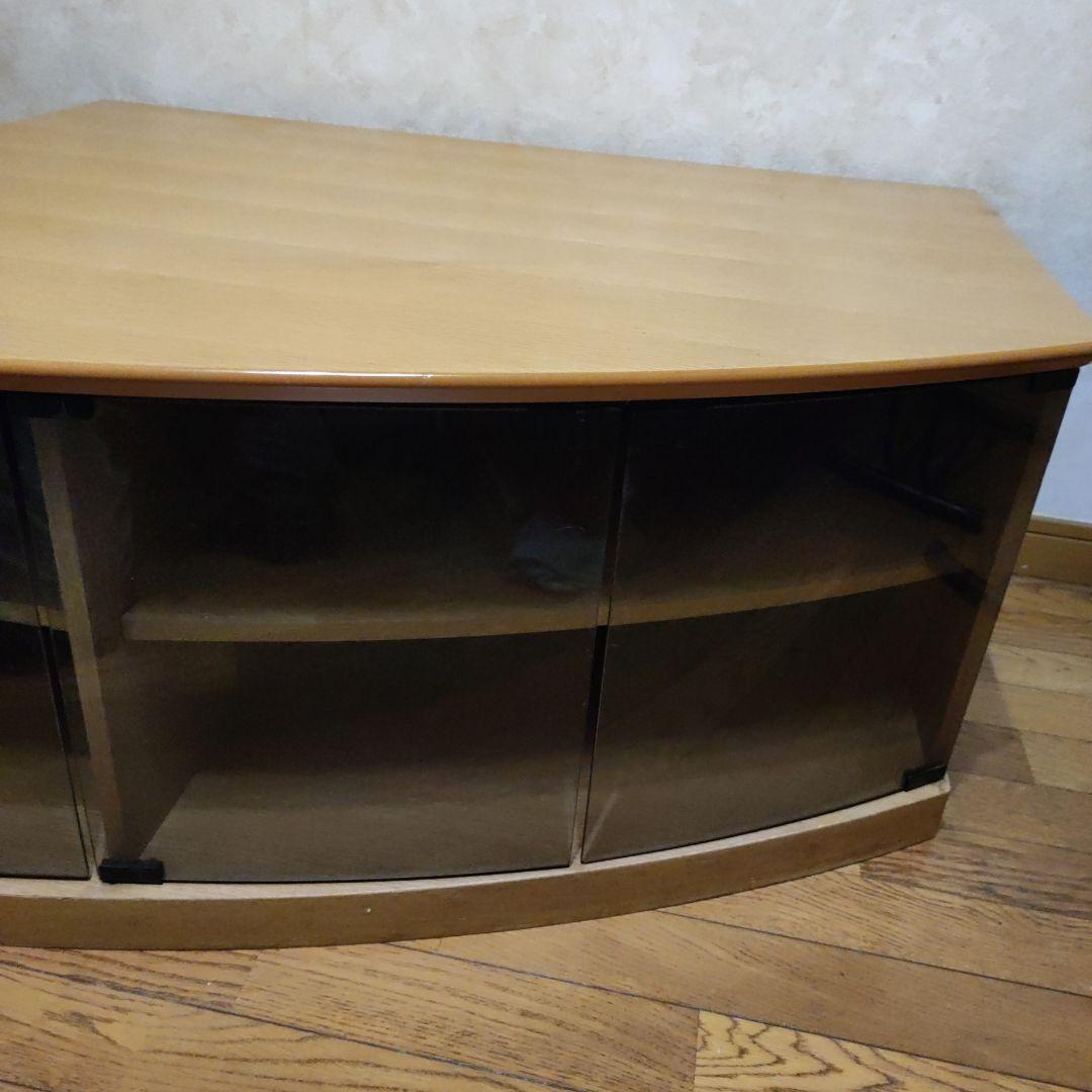 コーナー型テレビ台 ナチュラルウッド