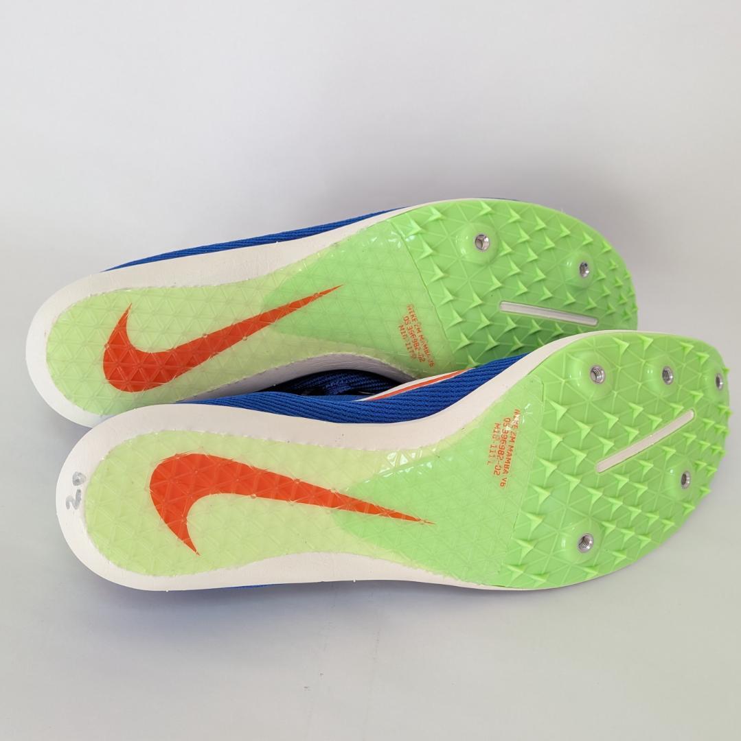 NIKE スパイク ロゴ大きめ 陸上競技 マンバ6 ブルー US11 29cm