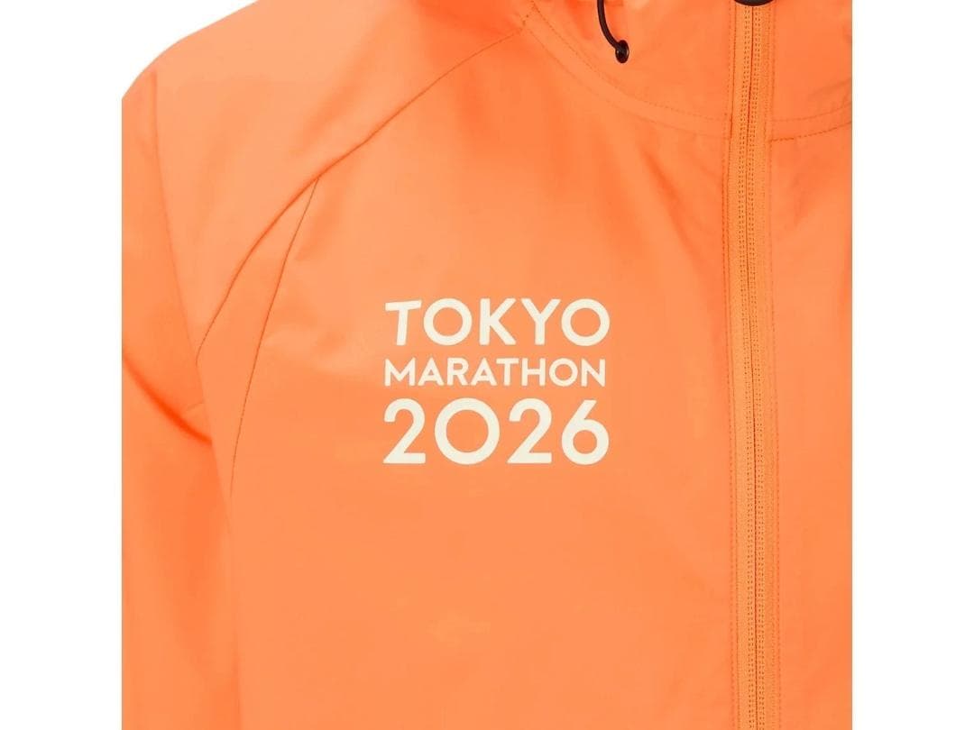 ASICS 東京マラソン2026 ウィンドブレーカー オレンジ 2XL