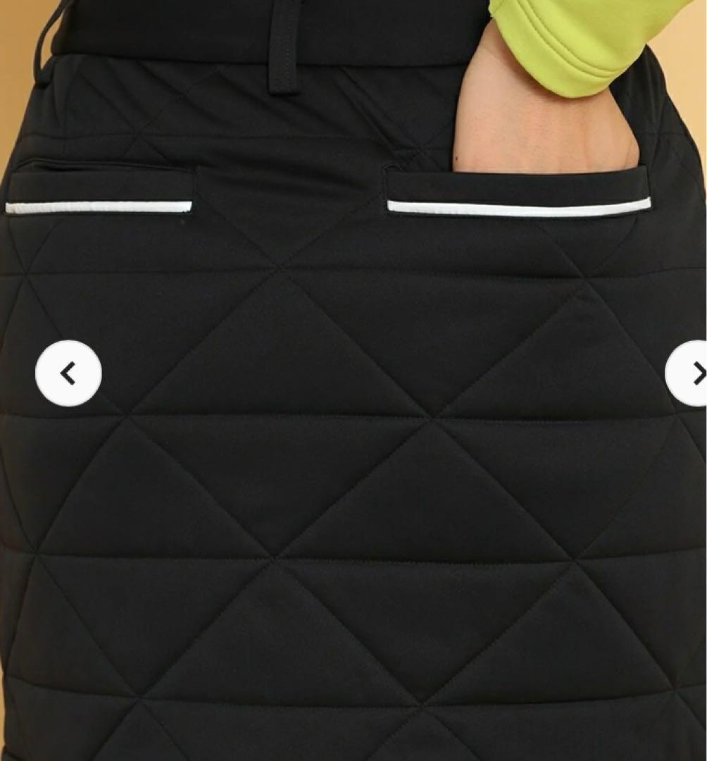 新品　Callaway スターストレッチ 中綿スカート Ｓ　BLACK