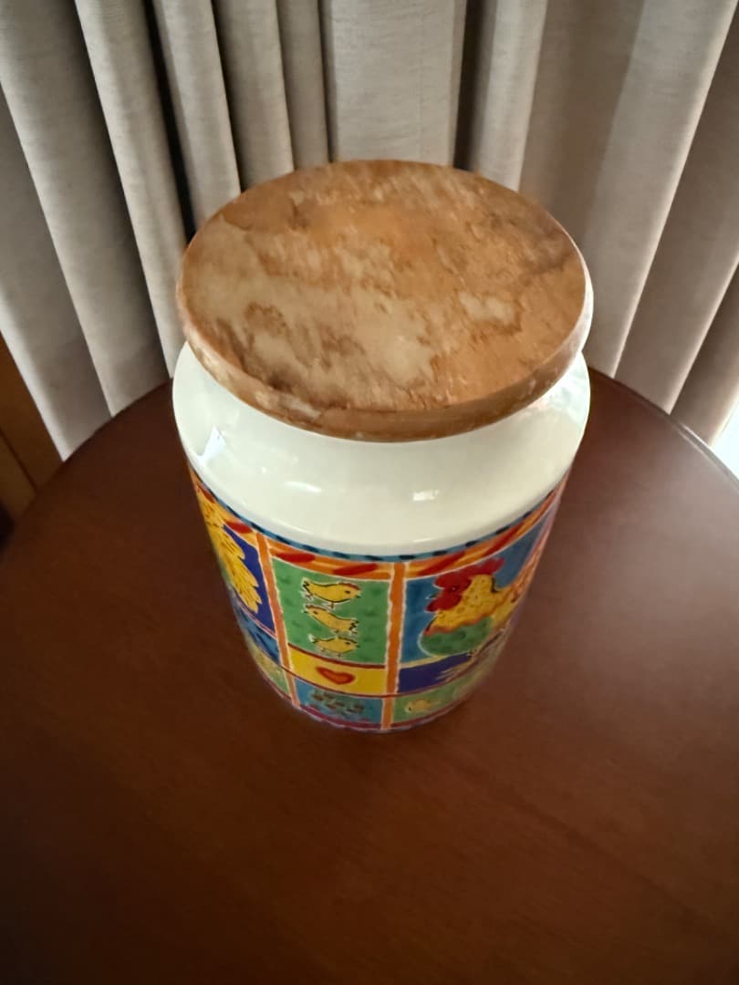 Dunoon カラフルな鶏のクッキージャー