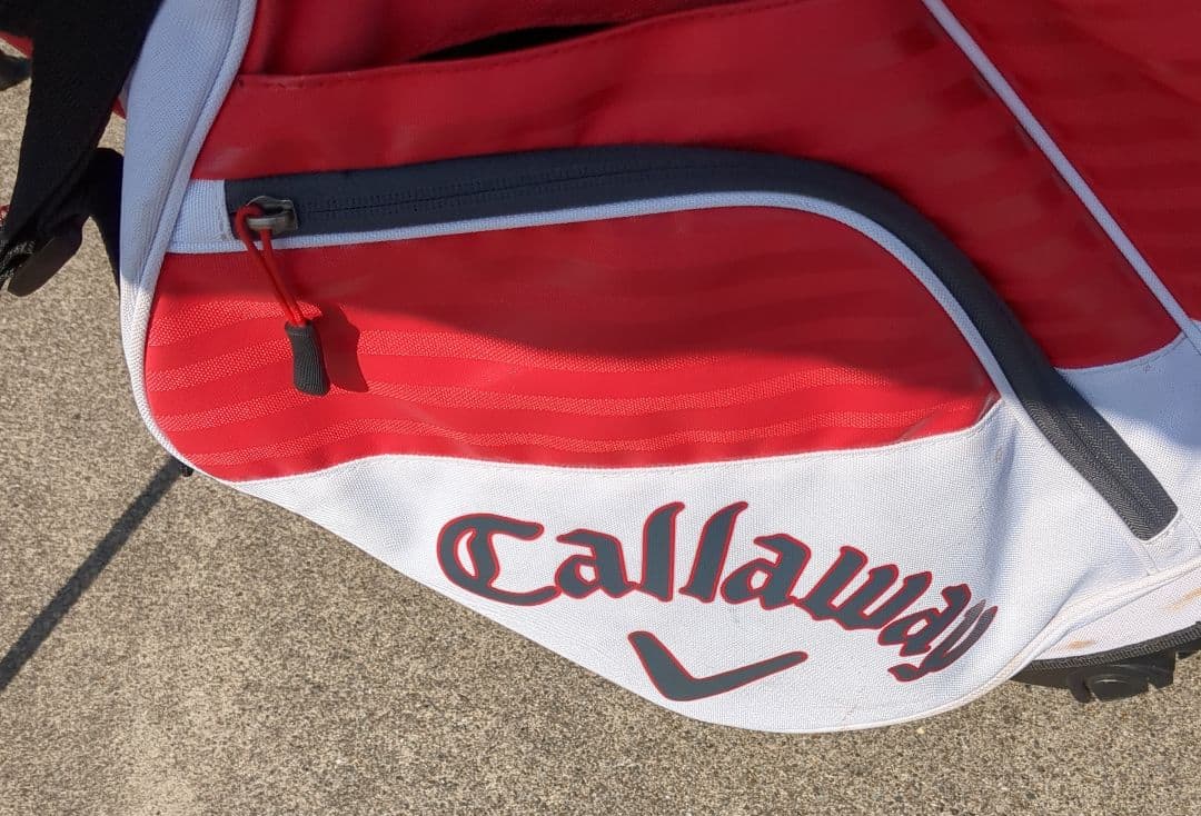 Callaway キャディバッグ スタンド付き 赤/灰色